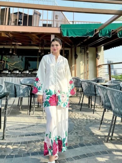 Digital Print 3pc Dress