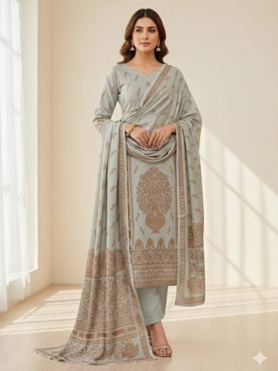 Unstitch Dhanak Marina 3Pc Dress