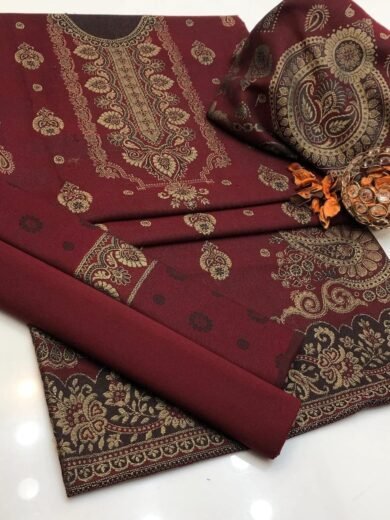 Wool Jaquard 3Pc Dress