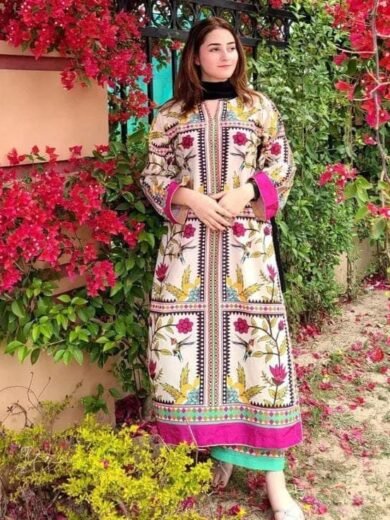 Digital Print 3PC Dress