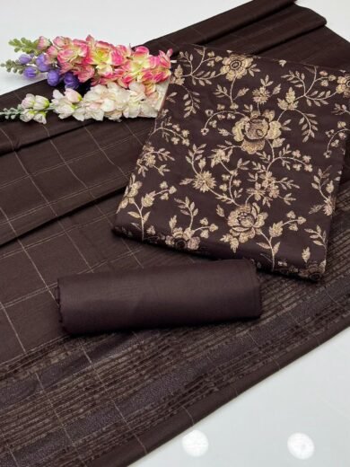 DHANAK EMBROIDERED 3PC DRESS