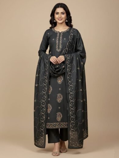 Unstitch Wool 3Pc Dress