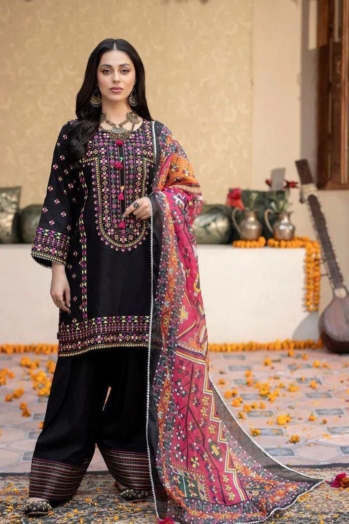 Unstitch Dhanak 3PC Dress