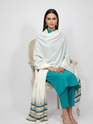 Winter 2-Border Jacquard Suiting Shawl Collection