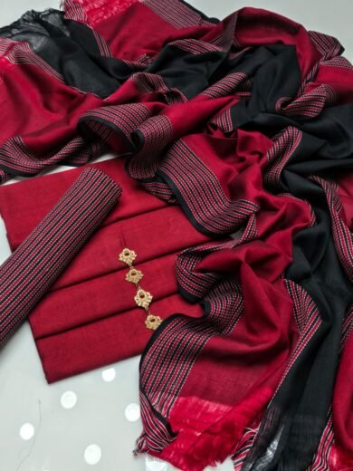 New Collection 2026 – Sussi Fabric 3PC Suit with Jacquard Shawl