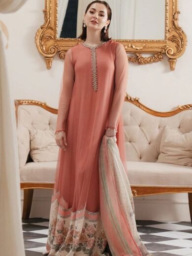 Shamoze Silk 3-Piece Fancy Dress with Digital Print