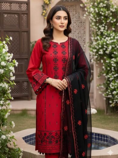 Cross Stitch Sunflower Lawn Cotton 3PC Suit