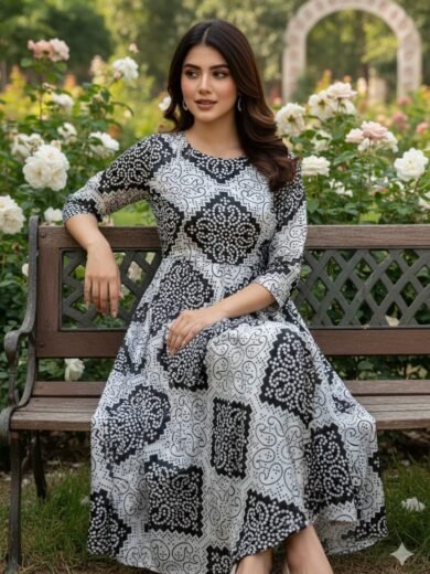 Shamoz Silk Chunnri Digital Print 2PC Dress